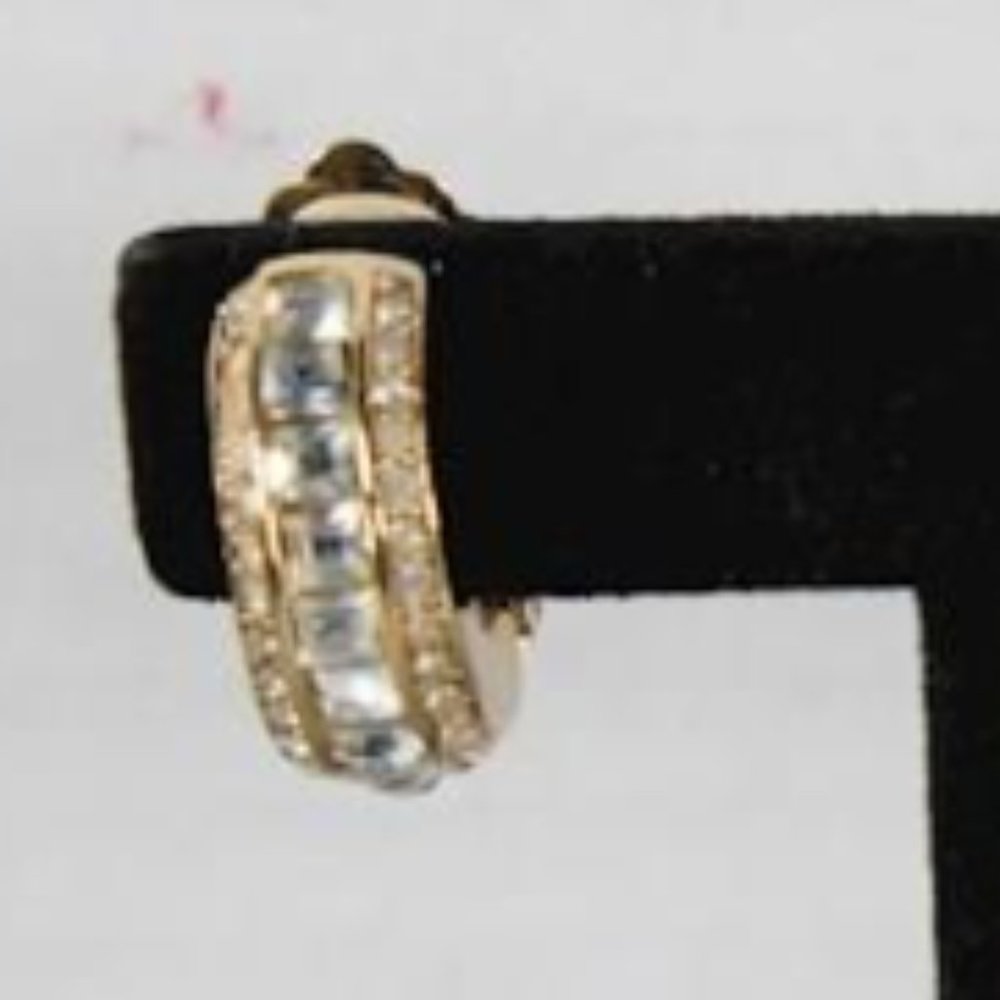 Vintage Christian Dior Rhinestone Earrings